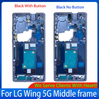 Original Housing Middle Frame LCD Frame For LG Wing 5G Phone Metal LCD Frame Replacement Parts