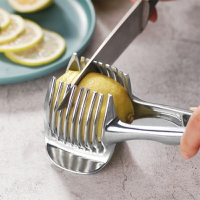 創意檸檬均分器多功能番茄切片夾雞蛋土豆切片器水果拼盤小工具