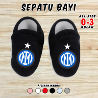 Sepatu Bola Bayi Klub INTER MILAN Motif Sepak Bola Aksesoris Baby Shoes Newborn Set Pakaian Anak Had