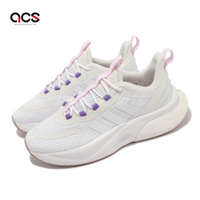 adidas 慢跑鞋 AlphaBounce+ 女鞋 白 粉紅 多功能 緩震 訓練 運動鞋 愛迪達 HP6150