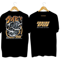 [HOT] Fashionable and attractive boxing cat patterned t-shirt KAOS PRIA ENGINE ATASAN OBLONG LENGAN 