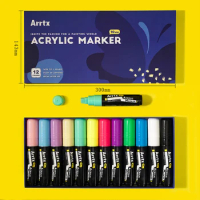  Arrtx Top Valve Action Marker Pen, Set of 24 Colors Simptap  Acrylic Paint Pens, Extra Brush Tip, Water Based Paint Markers for Stone,  Glass, Easter Egg and Fabric Painting-Arts and Crafts