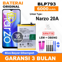 ( FREE BONUS ) FOR Baterai Batre Narzo 20A / BLP793 6000mAh ORIGINAL