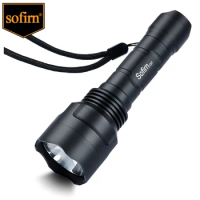 Sofirn C8T Tactical LED Flashlight 18650 Powerful XPL HI High Power 1310lm Torch Lamp with 2 Groups Bike Light Camp hunt