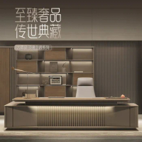 Office furniture president's desk simple modern boss Daban desk high-end chairman's office desk and chair combination