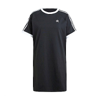 Adidas 3 S RGLN Dress IU2534 女 洋裝 長版上衣 運動 休閒 復古 三葉草 穿搭 黑白
