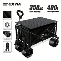 On sale WTHB Outdoor Wagon Trolley 400L Heavy Duty Foldable Camping Cart Troli Barang Shopping Campi