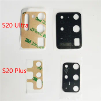 2pcs/Lot For-Samsung Galaxy S20 S20 Plus S20 Ultra S20FE S20 FE Back Rear Camera Glass Lens With Adhesive Replacement Parts