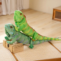 Reptile Toy Realistic Lizard Plush Toy Home Decoration Bristled Lizard Doll