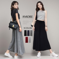 【Amore】韓版時尚莫代爾舒適大擺褲裙