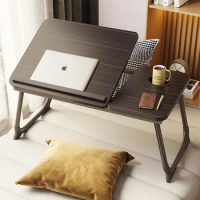 Adjustable laptop desk, computer desk, folding table, student dormitory bedroom study table