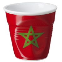 法國 REVOL FRO 摩洛哥國旗陶瓷皺折杯 80cc