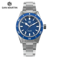 San Martin Seamaster 300 Automatic Watch For Men YN55 Diver's Mechanical Watches Self-Wind Lume Wristwatch 20Bar Luxury SN0051-2