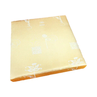 【LASSLEY】立體座墊-金色花影55cm高6cm厚墊(坐墊 椅墊 大方墊 和室 沙發墊 客廳 台灣製造)