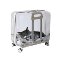 【X-BIKE】寵物提箱/大容量貓咪行李箱/寵物外出箱/狗狗太空艙/貓背包/透明寵物箱 C201