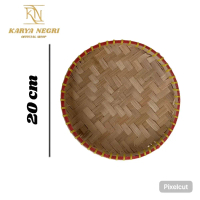 TAMPAH PIRING YIRU NAMPAN BAMBU UKURAN 20 CM KECIL MURAH DAN AWET