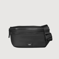 【BRAUN BUFFEL 德國小金牛】台灣總代理 諾亞 腰胸包-黑色(BF558-07-BK)