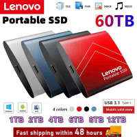 Lenovo External Hard Drive 64TB 16TB High-Speed SSD 8TB 4TB 2TB 1TB Portable External SSD Hard Disk Solid-state Disk Hard Drive