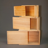【MU LIFE 荒木雕塑藝品】千年檜木收藏木盒組(檜木)
