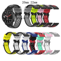 22mm Silicone Band For Samsung Gear S3 Frontier 20mm Silicone Watch Strap Bracelet For Samsung Gear S2 Galaxy Watch Active 42mm