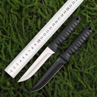 1pc Outdoor Knife Camping Survival Outdoor Survival Knife Swiss Army Knifes High Hardness Steel Knifes Portable Mountaineering