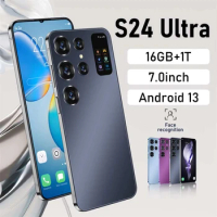 2024 Original S24 Ultra 7.0 Inch 4G 5G Face Unlock Smartphone 16GB+1TB Smart Mobile Phones 7000mAh Cellphones Android Cell Phone