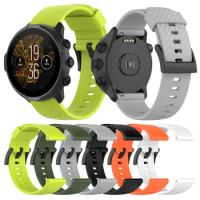 24mm Strap for Suunto 7/D5 Soft Silicone watchband For Suunto 9 Baro/9/Sport baro/spartan sport/Spartan Sport Wrist HR bracelet
