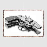 Air Gun Handgun Pistol Revolver and Target Metal Valines Pistols Sign Poster Living Room Living Custom Tin Vintage Home Decor