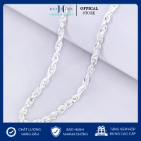 Dây Chuyền Bạc Nữ S990 Nguyên Chất Dạng Xoắn Siêu Bền Đẹp Đủ 6 Size - Vàng Bạc Duy Hiển