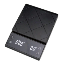 hand drip coffee scale 0.1g/3kg precision sensors kitchen food scale with Timer include Waterproof Protective pad
