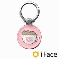 日本 iFace x Pusheen Smart Ring 胖吉貓限量聯名款手機指環 - 茶杯
