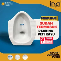 [Packing Peti Kayu] Kloset Jongkok INA TERLENGKAP / Closet Jongkok INA Putih