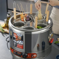 Multi functional electric noodle cooker,stainless steel Spicy Hot Pot pot, Noodles in soup bucket,hotvegetables,boiled dumplings