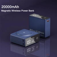 Magnetic Wireless Power Bank 20000mAh 22.5W Fast Charging For iPhone 15 14 Samsung Huawei Xiaomi Portable Charger Mini Powerbank