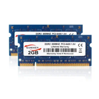 Pack of 2GB PC2-6400S DDR2 800MHz 204pin 1.8V SO-DIMM RAM notebook computer memory supports dual channels