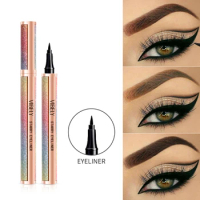 Black Liquid Eyeliner Pen Waterproof Quick Dry Smudgeproof Eye Liner Pencil High Pigment Ink Female Beauty Makeup Cosmetic
