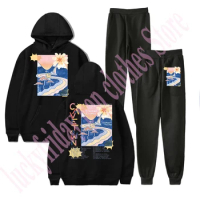 Cavetown Fall Tour Merch Hoodie and SWEATPANTS set pop print Unisex Casual Street Clothing