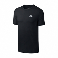 Nike T恤 NSW Tee 運動休閒 基本款 男款 圓領 棉質 百搭 經典 刺繡Logo 黑 白 AR4999-013