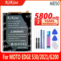 KiKiss Battery MB50 5800mAh For Motorola Moto EDGE S30/2021/G200 XT2175-2 High Capacity Bateria