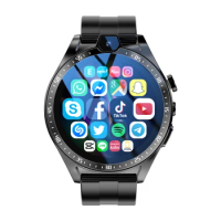 2024 4G LTE Smart Watch Men Android 9 Smartwatch Phone 4GB+128GB SIM card 1000 mAh Dual Camera Video Call Wifi GPS Google store