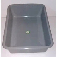 Terbaru Bak Segi Wadah Kontainer Container Kura Sulcata SMALL 48x35x15cm