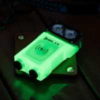 【WUBEN】錸特光電 X3 Owl PRO充電盒版 700流明(180度轉角手電筒 EDC 迷你 OLED 無線充電 紅白夜光 磁吸)