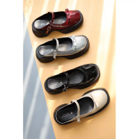 YOURSHOES  P8 (+เพิ่ม 1ไซส์) / Mary Jane Shoes ส้นสูง 2นิ้ว รองเท้าแมรี่เจน รองเท้าเปิดส้น
