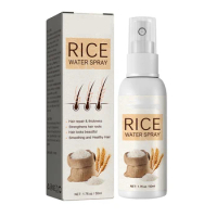 Rice Water Hair Mist Organic Fermented Hair Growth Spray for Damaged Dry Curly or Frizzy Hair