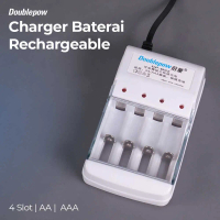 Doublepow Charger Baterai 4 Slot AA AAA Ni-MH Ni-CD with LED - DP-B02