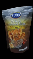 FURA SEAFOOD CRISPY SALMON SKIN LOBSTER CHEESE FLAVOUR 50GR KULIT SALMON RASA KEJU RENYAH HALAL