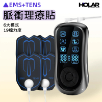HOLAR 電子脈衝按摩器 EMS中頻脈衝tens按摩儀 理療經絡按摩儀 微電療按摩儀 香港行貨 