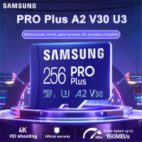 SAMSUNG PRO Plus Original Micro SD Memori Memory Card C10 TF MicroSD Cards SDXC 128GB 256GB 512GB U3 4K For Phone Drone Camera