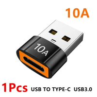 10A USB 3.0 Type-C Data Adapter Type C OTG USB C Male To USB Female Converter For Macbook Xiaomi Samsung S20 Fast OTG Connector