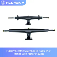 Flipsky Electric Skateboard tucks 15.2 Inches with Motor Mounts for Electric Skateboard Double Kingpin Trucks Kits Electric